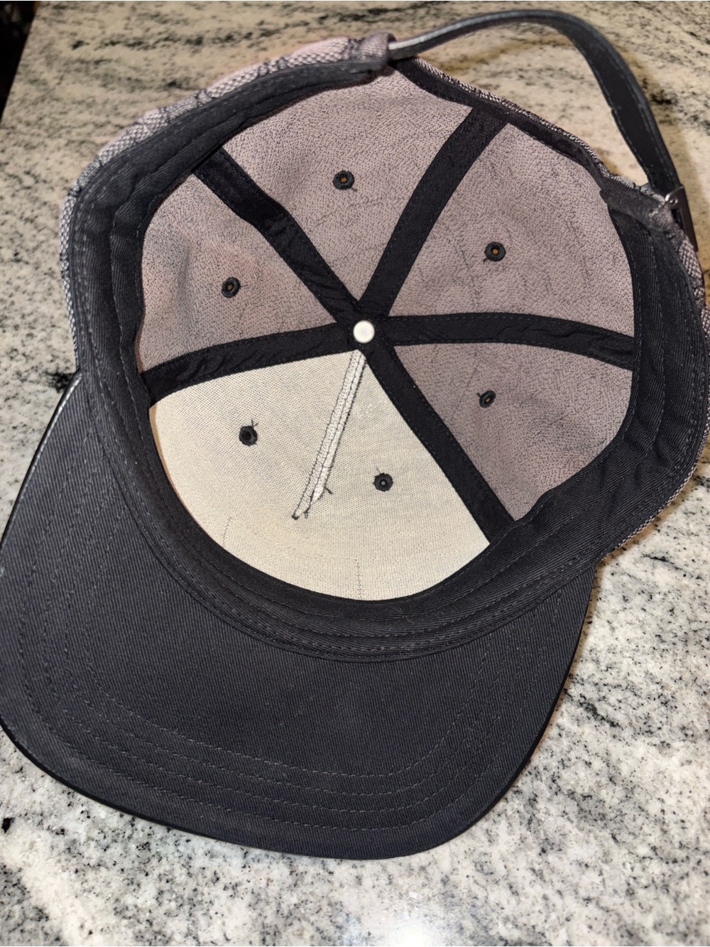 Coach Men's Signature Monogram Baseball Cap - Gray/Black - Picture 3 of 5